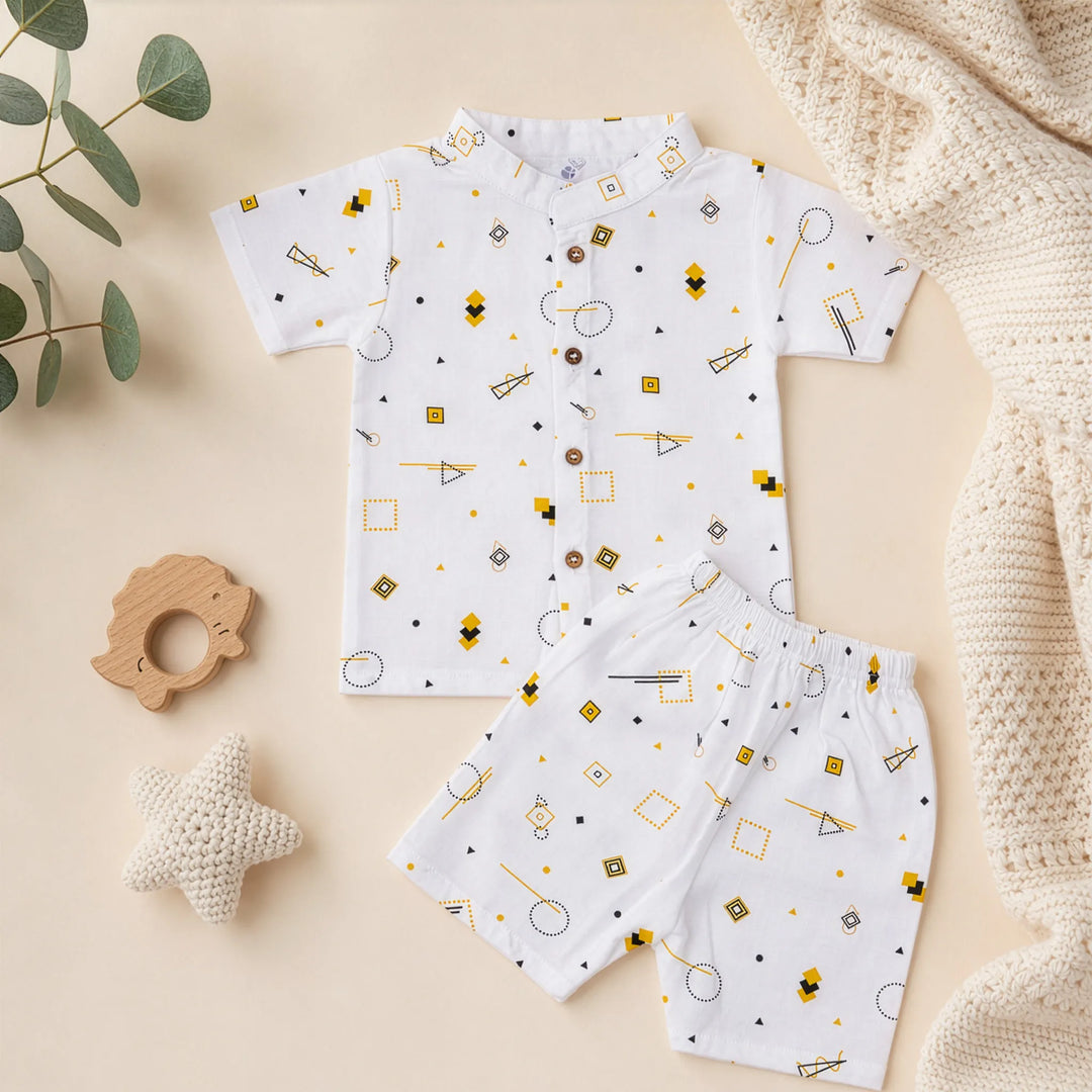 Aria | Organic Muslin Mandarin Collar Co-ord
