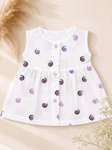 Lunora | Cotton Muslin Button Frock