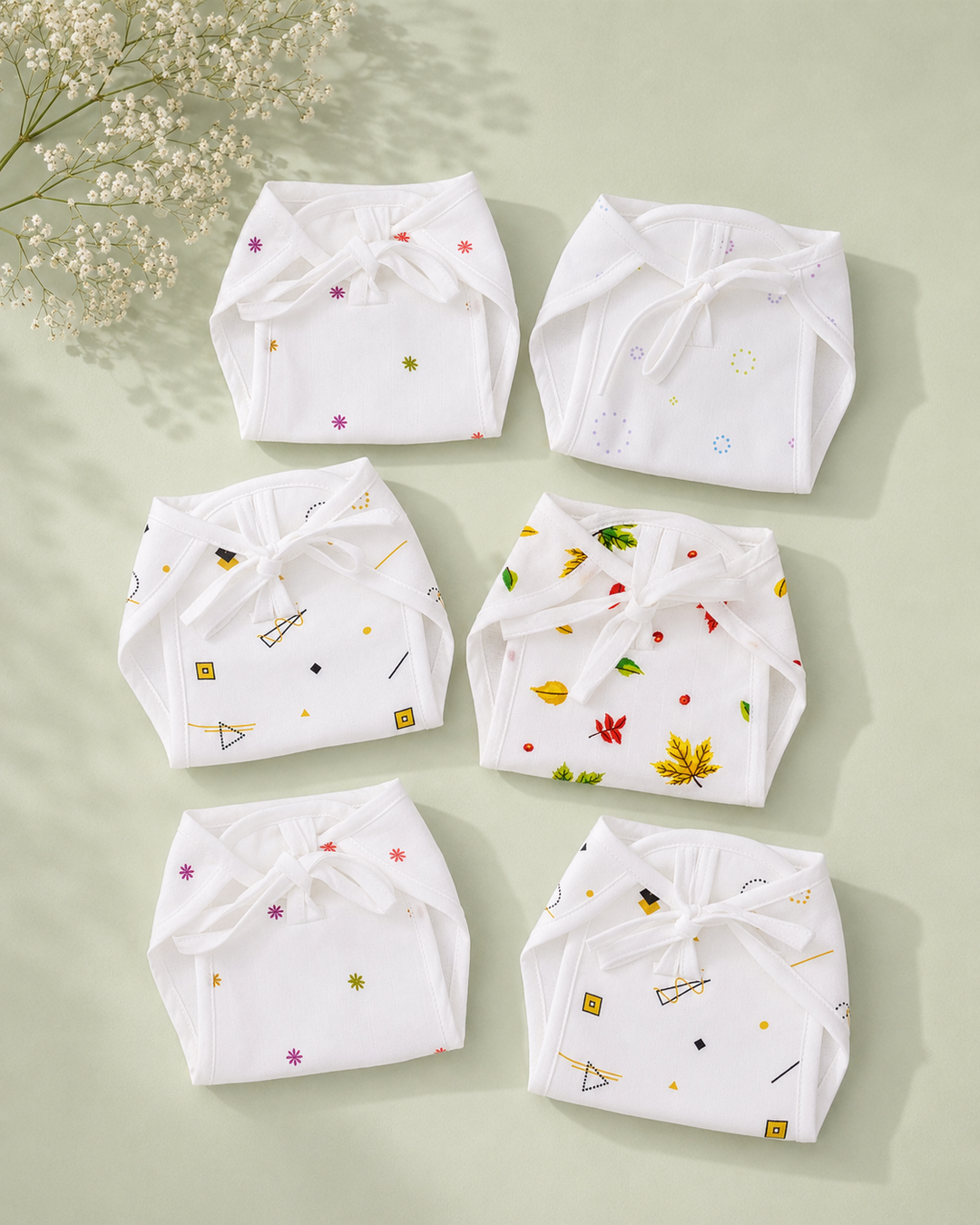 Geo Tots | Organic Muslin Baby Nappy