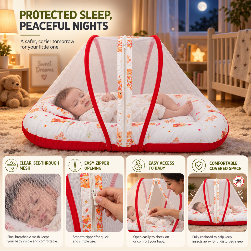 Dreamlet | Baby Bed With Mosquito Net