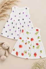 Lunora | Cotton Muslin Button Frock