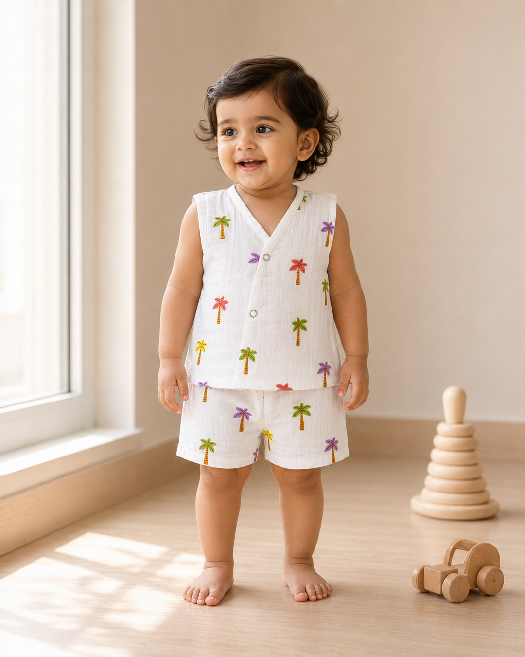 Coco | Muslin Sleeveless Baby Co-ord