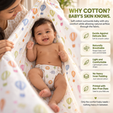 Aira | Printed Cotton Baby Thottil with Net