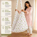 Vela | Printed Cotton Baby Thottil with Net