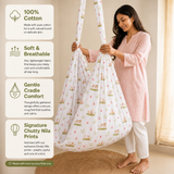 Swaya | Printed Cotton Baby Thottil with Net