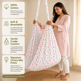 Lullaby | Printed Cotton Baby Thottil with Net