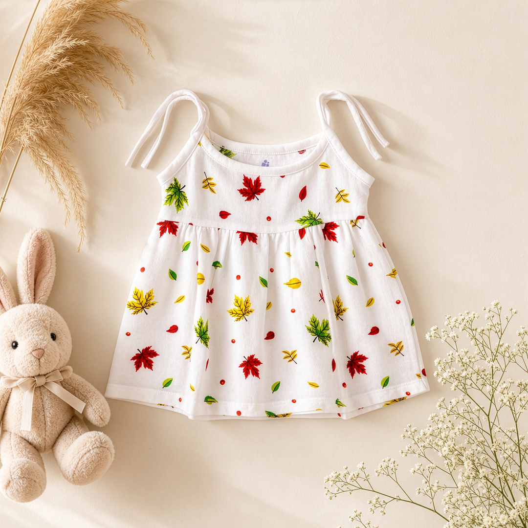 Dancing Knot | Organic Muslin Baby Frock