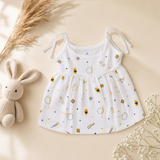 Dancing Knot | Organic Muslin Baby Frock
