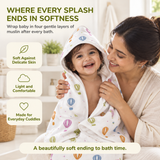 Sky Adventures | Muslin Hooded Baby Towel