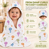 Sky Adventures | Muslin Hooded Baby Towel