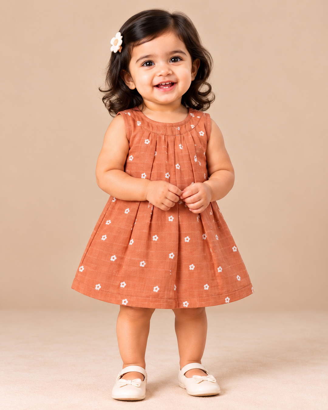 Alora | Cotton Muslin A-Line Frock