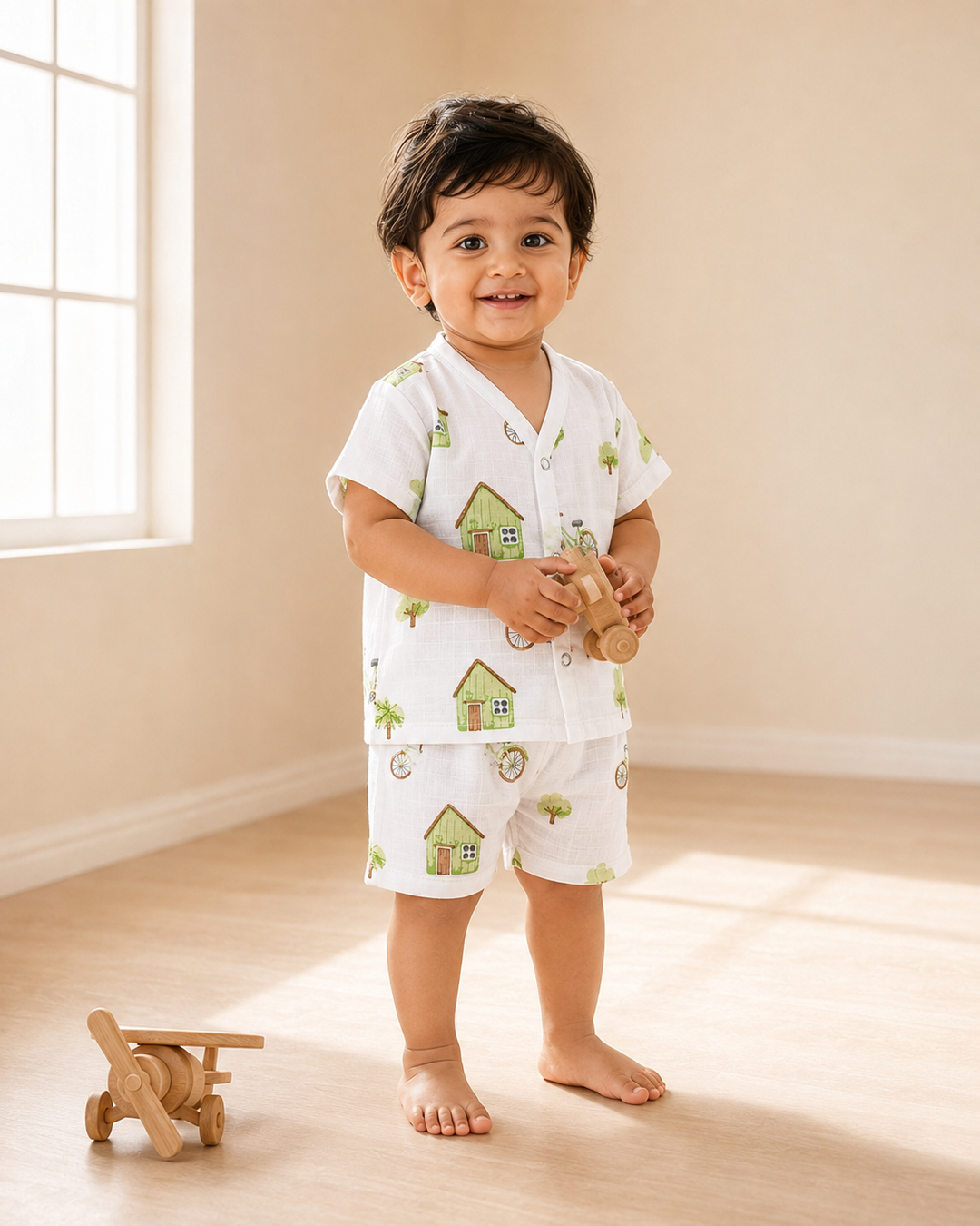 Playday | Muslin Baby Jabla & Shorts Set
