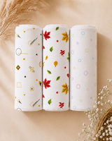 Celestial Trio | Organic Muslin Baby Swaddle (GOTS Certified)