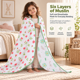 Elva | Reversible Muslin Baby Blanket