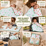 Elva | Reversible Muslin Baby Blanket