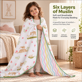 Mello | Reversible Muslin Baby Blanket