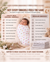 Maple Story | Organic Muslin Baby Swaddle (GOTS Certified)