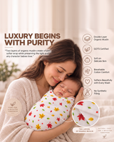 Maple Story | Organic Muslin Baby Swaddle (GOTS Certified)